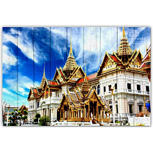 Панно с изображением достопримечательностей Creative Wood Страны Страны - Таиланд Бангкок
